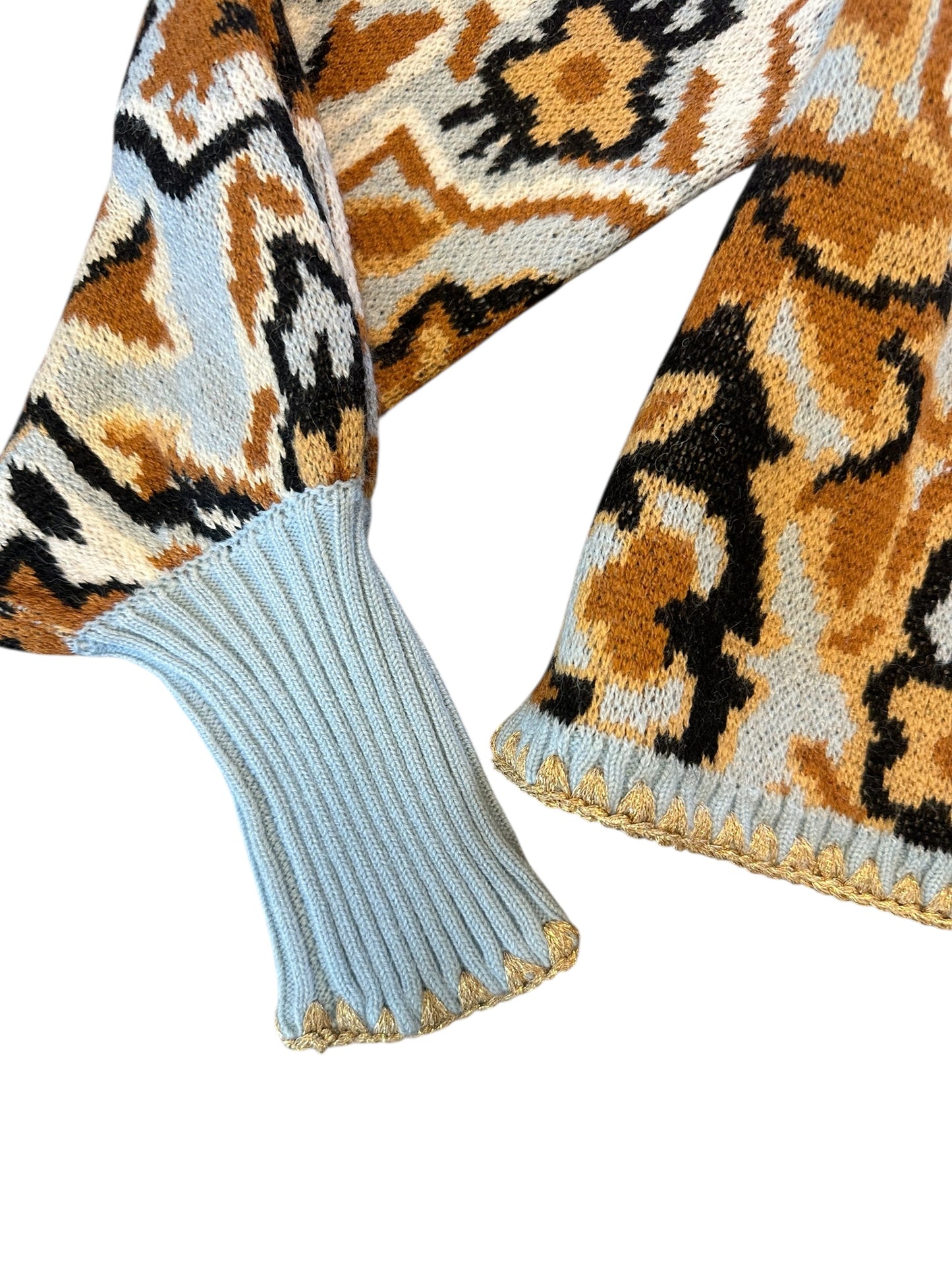Winter Tapestry Sweater in blue by Farm Rio