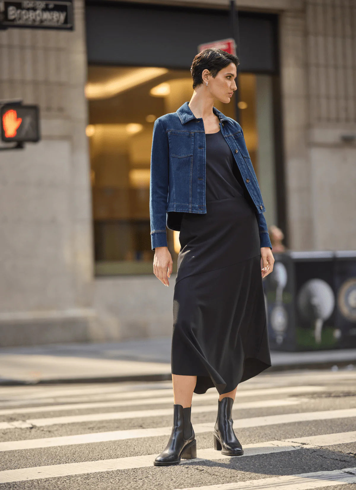 Classic Denim Jacket in indigo by Lysse