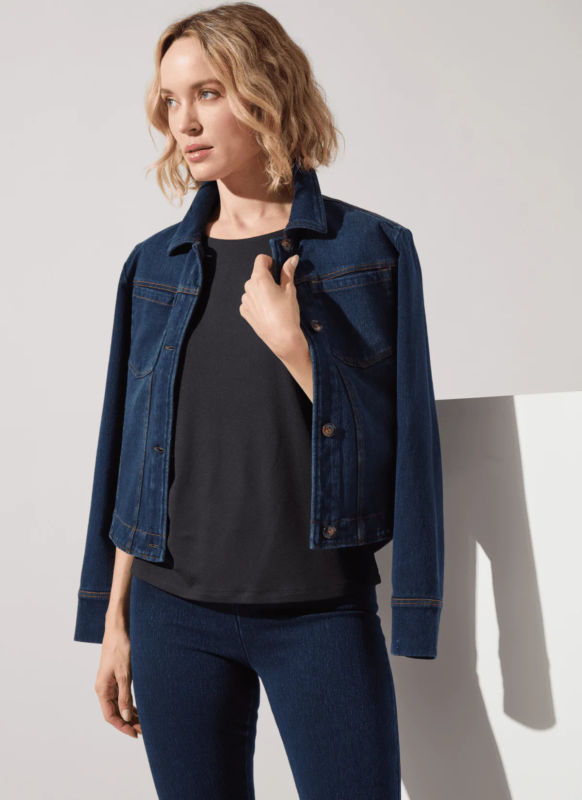 Classic Denim Jacket in indigo by Lysse