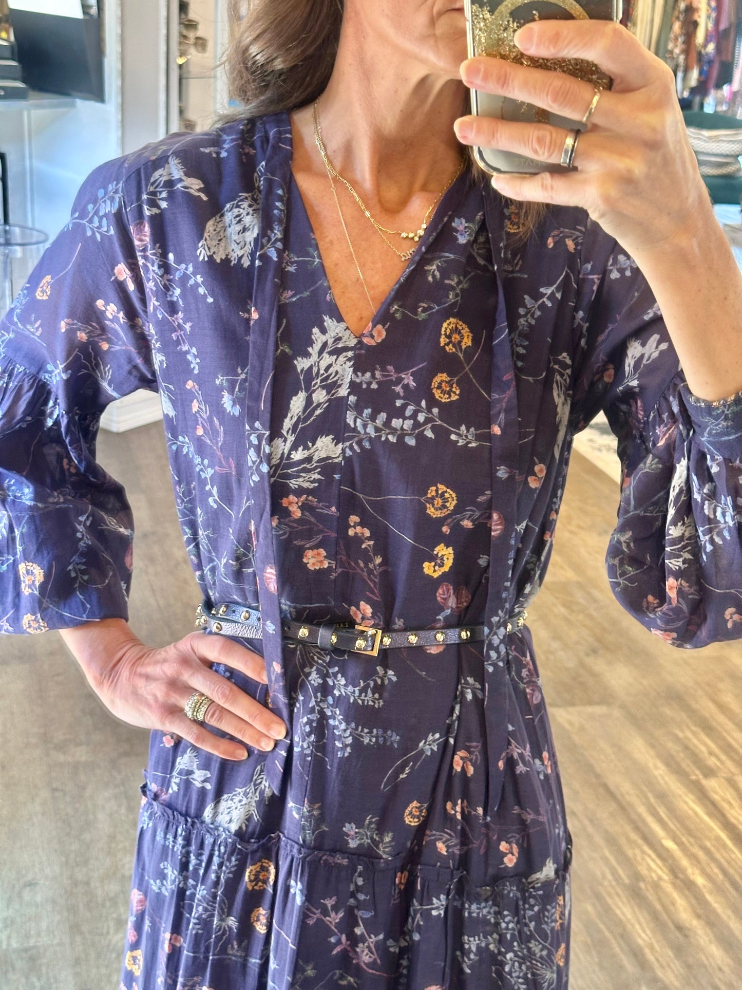 Sunny Ankle Dress in viviana print by Cleobella