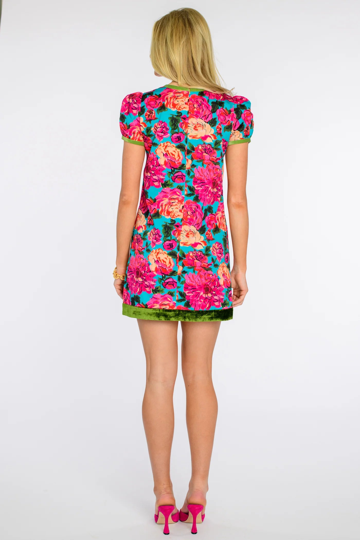 Louisa Dress in vintage roses by Elizabeth James