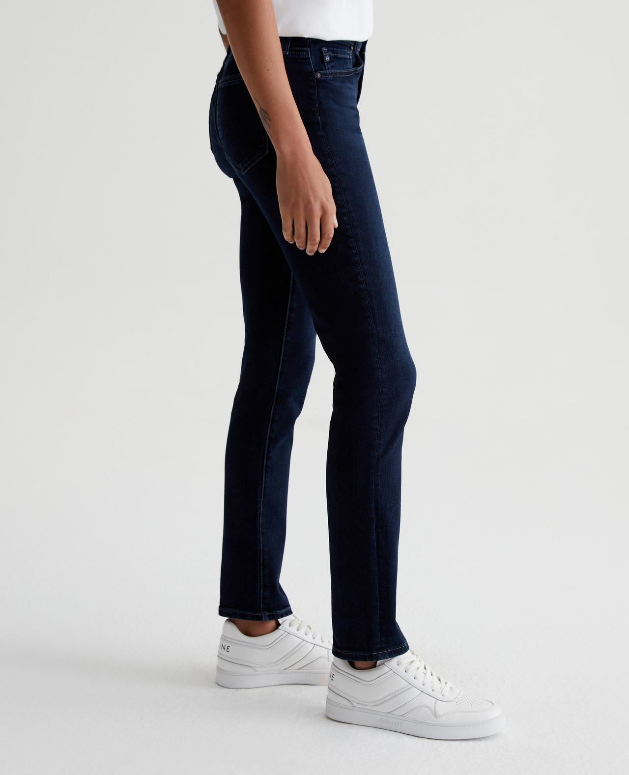 Mari High Rise Slim Straight in plaza by AG