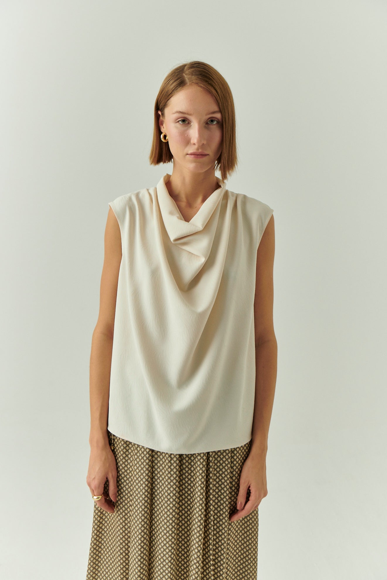 Ashlyn Blouse in cream by Exquise
