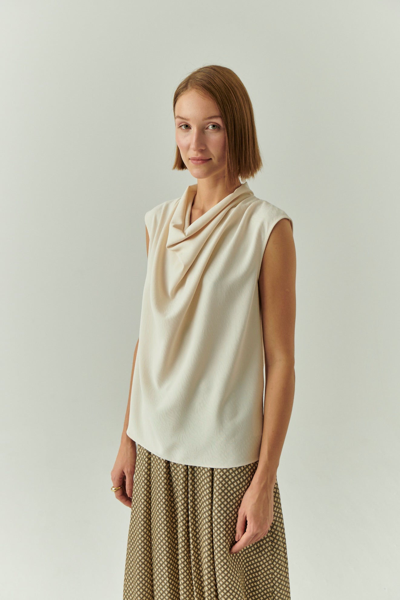 Ashlyn Blouse in cream by Exquise