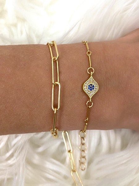 Eden Bracelet in gold by Farrah B