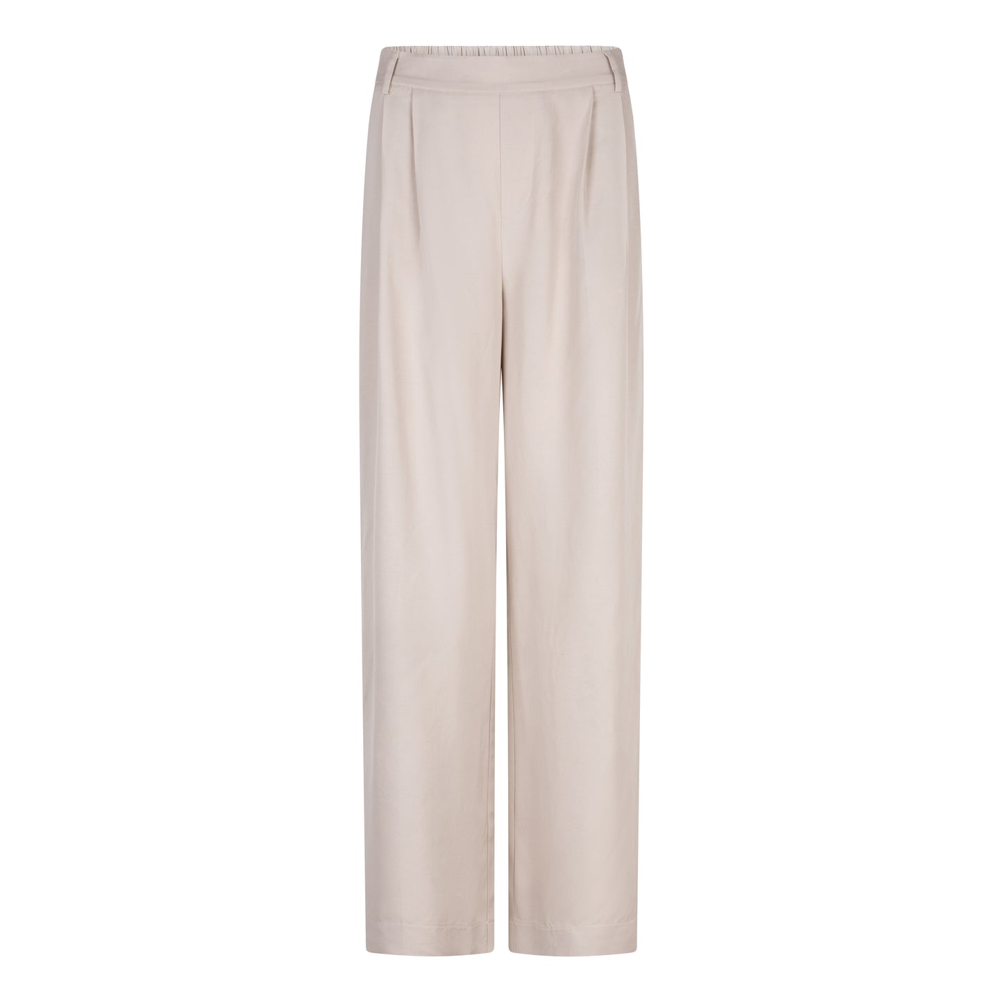 Wide Leg Pleat Front Trousers in light taupe by Esqualo