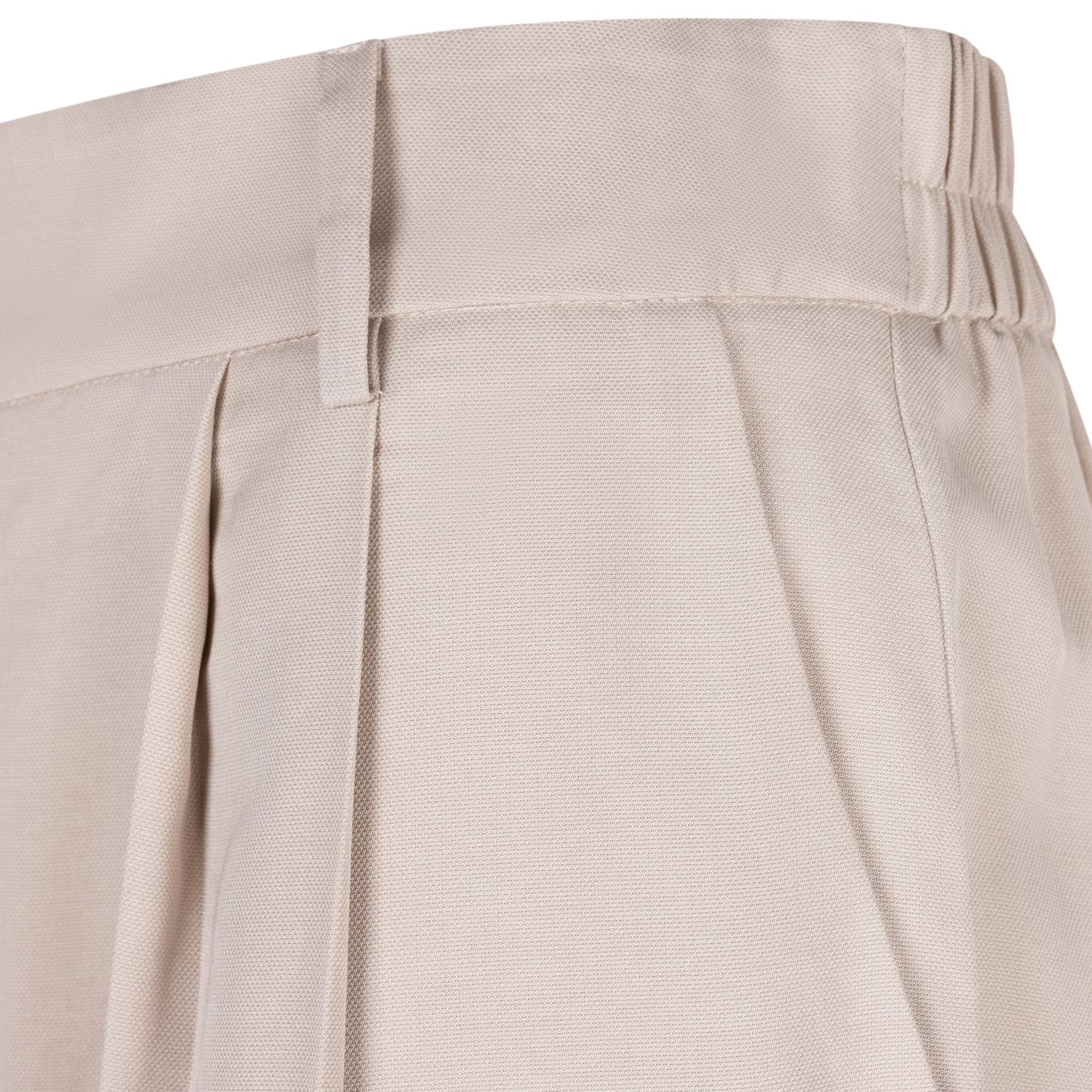 Wide Leg Pleat Front Trousers in light taupe by Esqualo