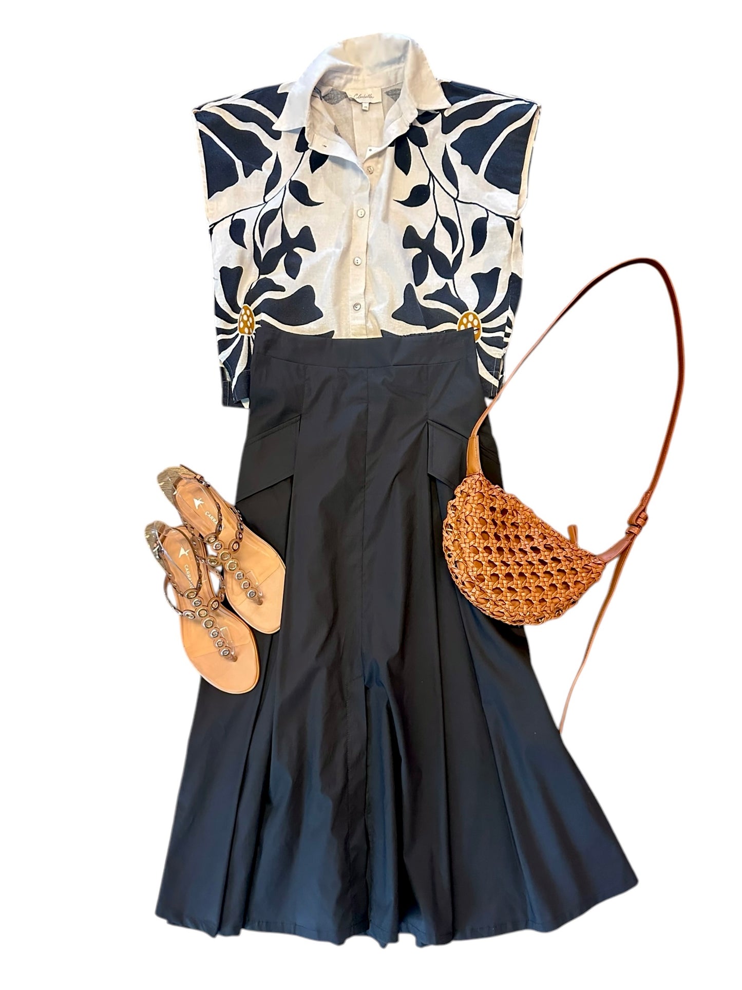 Selene Blouse in Atropa Print by Cleobella