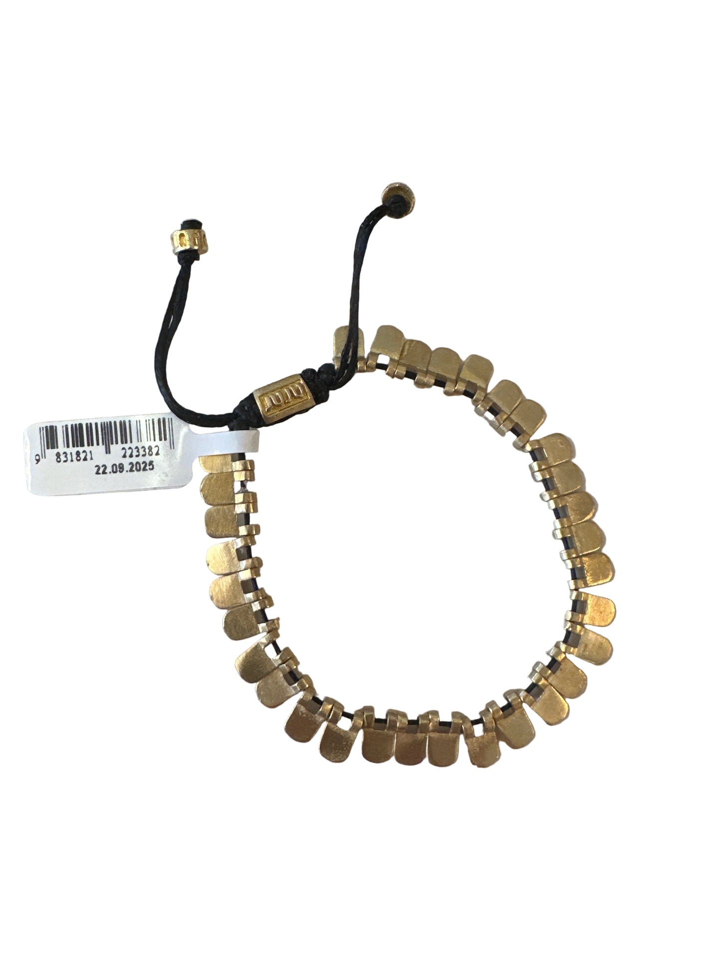 Fish Scale Bracelet in black/brass by JUJU