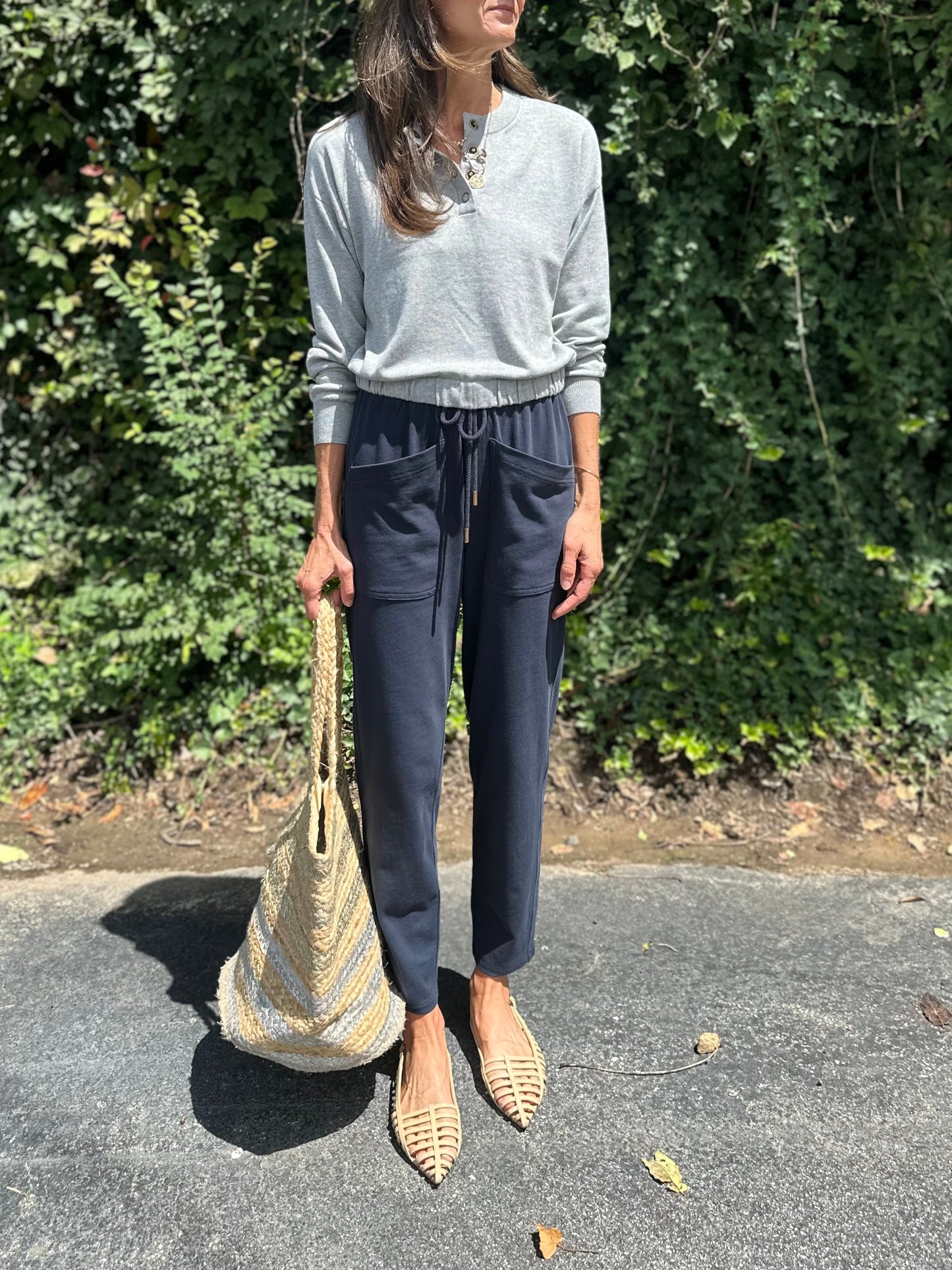 Utility Pocket Pant in navy by Lilla P
