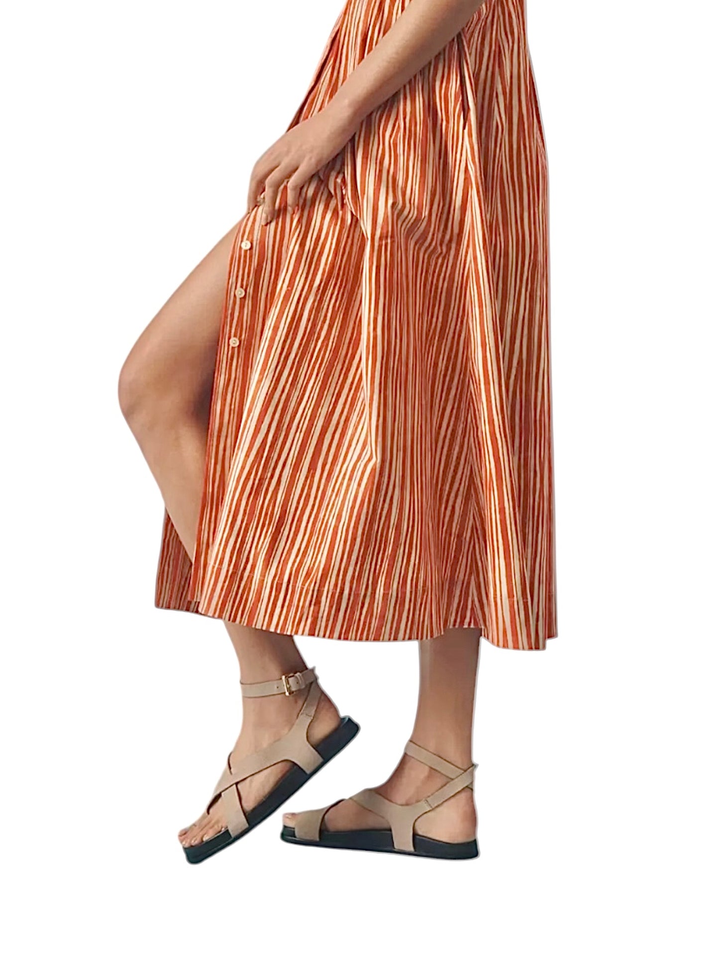 Kali Dress in red/ beige by Exquise