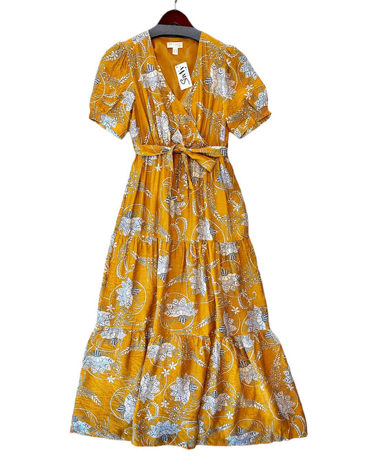 Floral Printed Maxi Dress in caramel by See U Soon