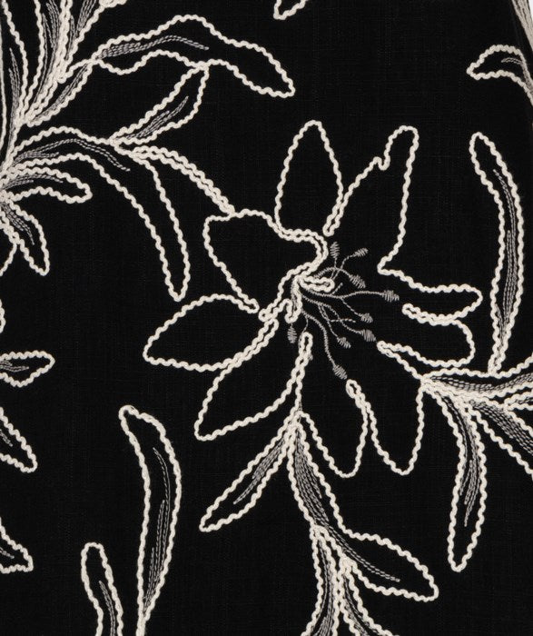 Flower Embroidered Dress in black by Esqualo