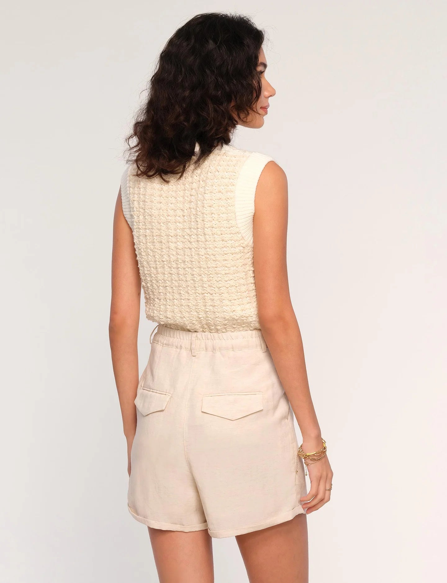 Taye Short in ecru by Heartloom