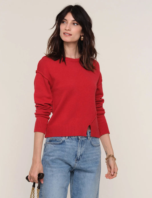 Celty Sweater in brick by Heartloom