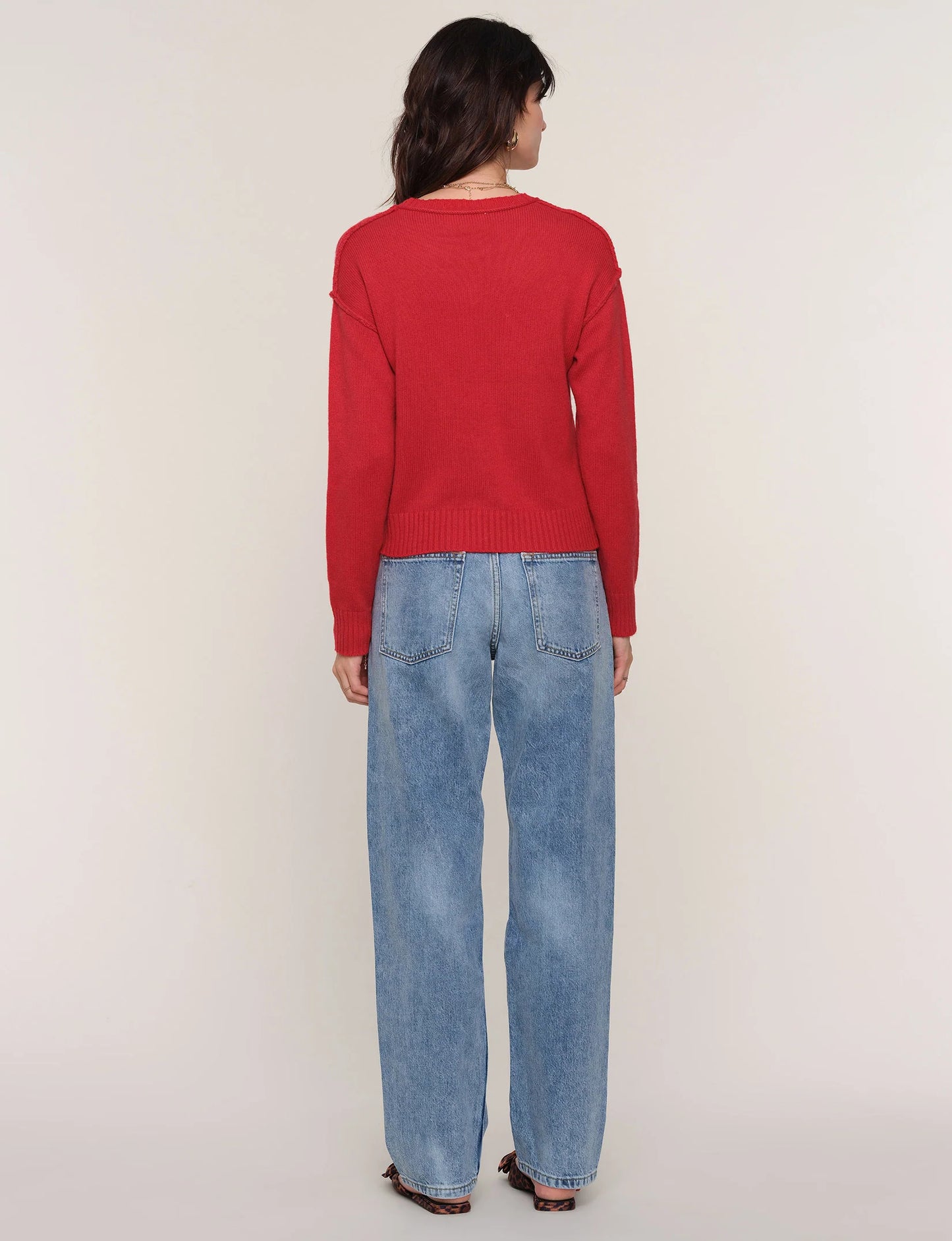 Celty Sweater in brick by Heartloom