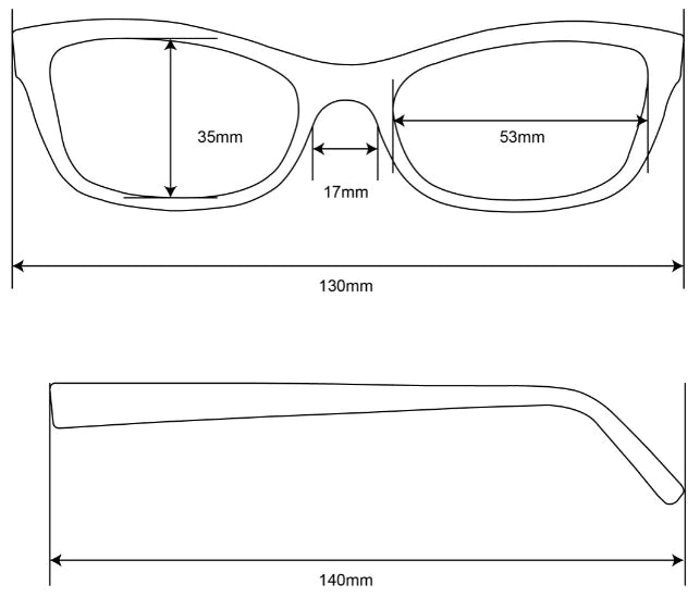 Joelle Reading Glasses: Tan +2.00