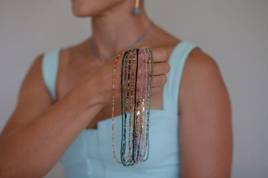 Simple Stone Necklace by Eneida Franca