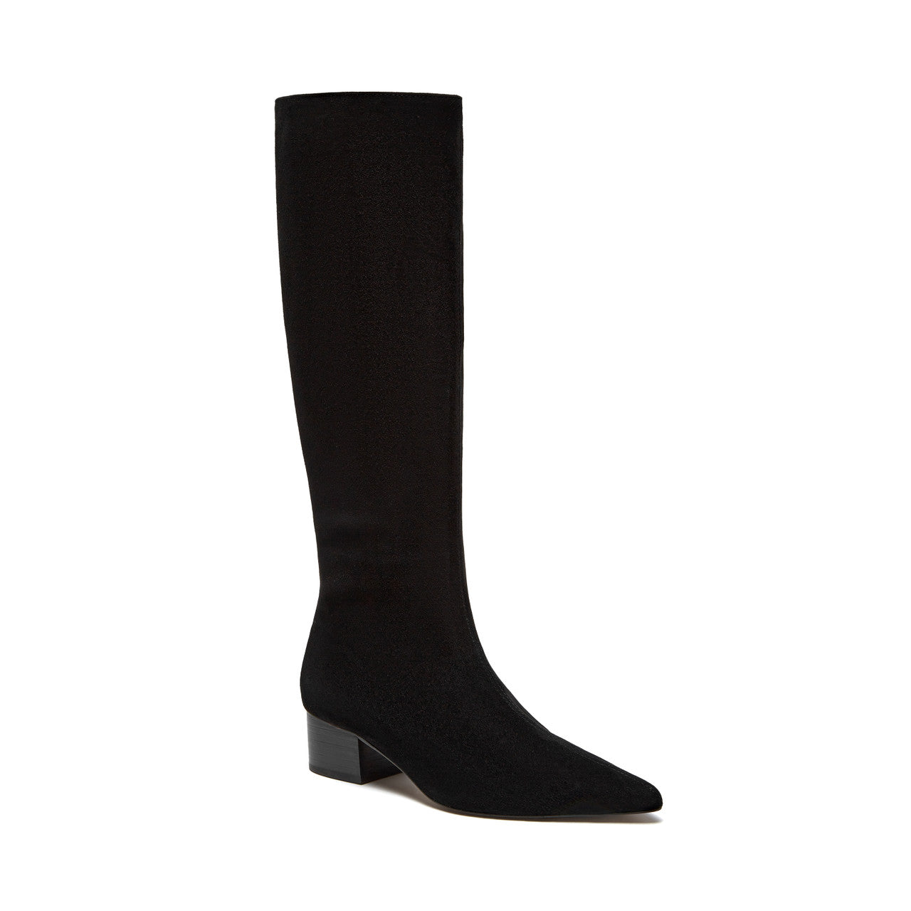 Kaias Suede Tall Boot in black by Silent D