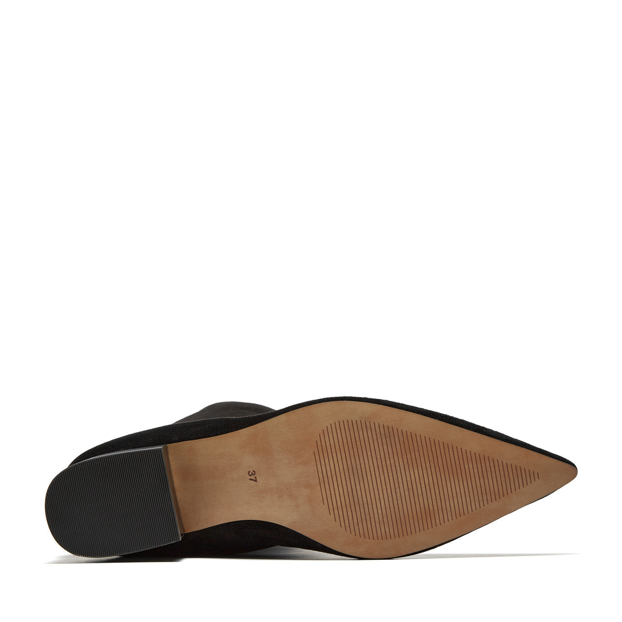 Kaias Suede Tall Boot in black by Silent D