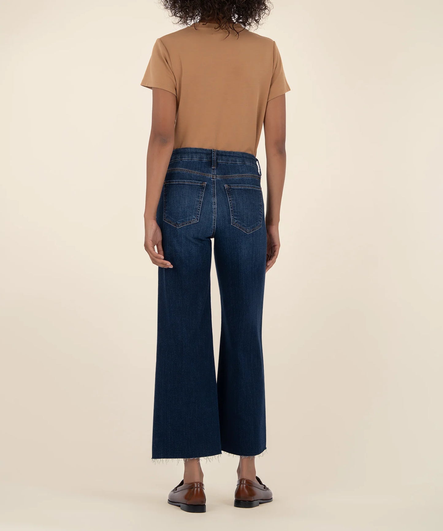 Meg High Rise Wide Leg Raw Hem in innoxious by KUT