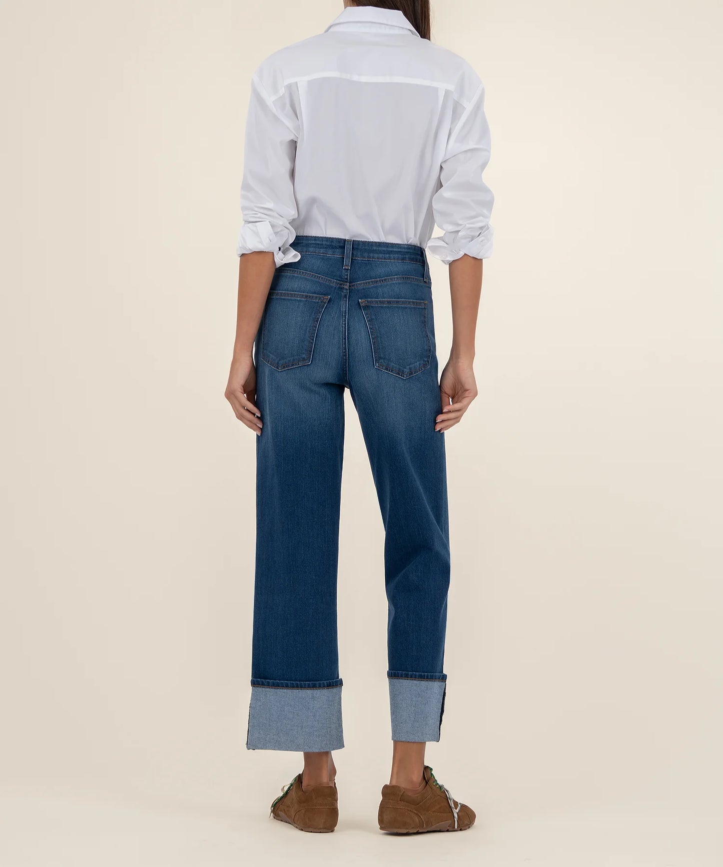 Sienna High Rise Straight Leg Jean in admire by KUT