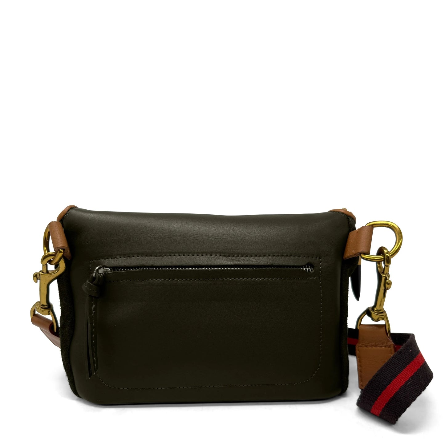 Mini Windbourne Crossbody in olive suede by Kempton