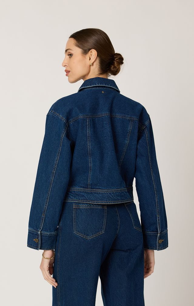 Clarke Jacket in dark denim by Cleobella