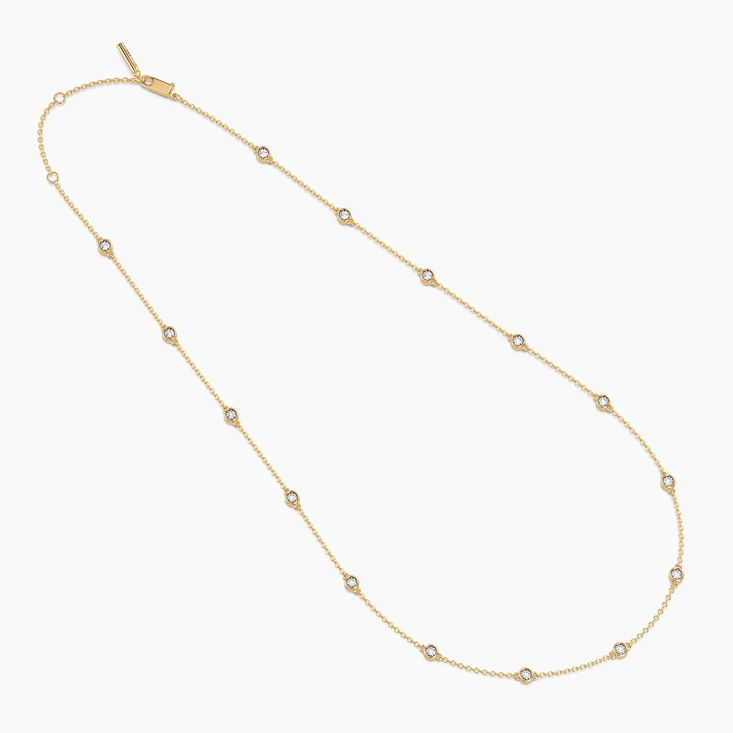 Lab-Grown Dot to Dot Chain Necklace in gold by Ella Stein