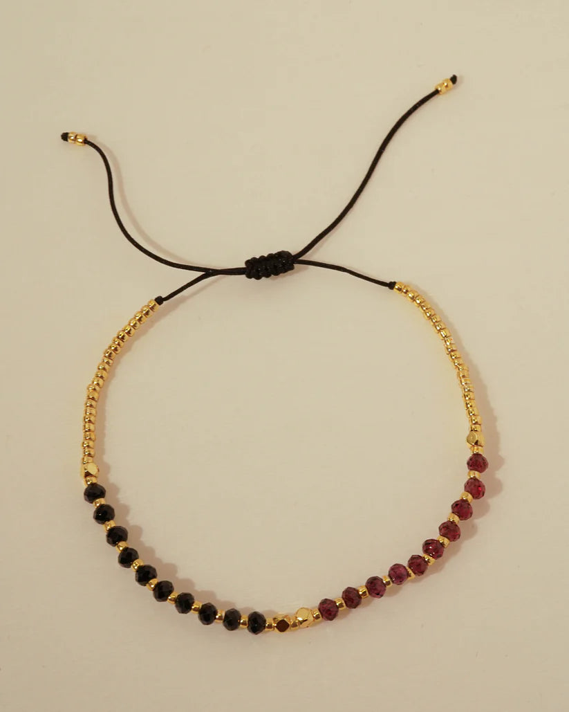Loanida Garnet & Spinel Bracelet in gold by Kozakh