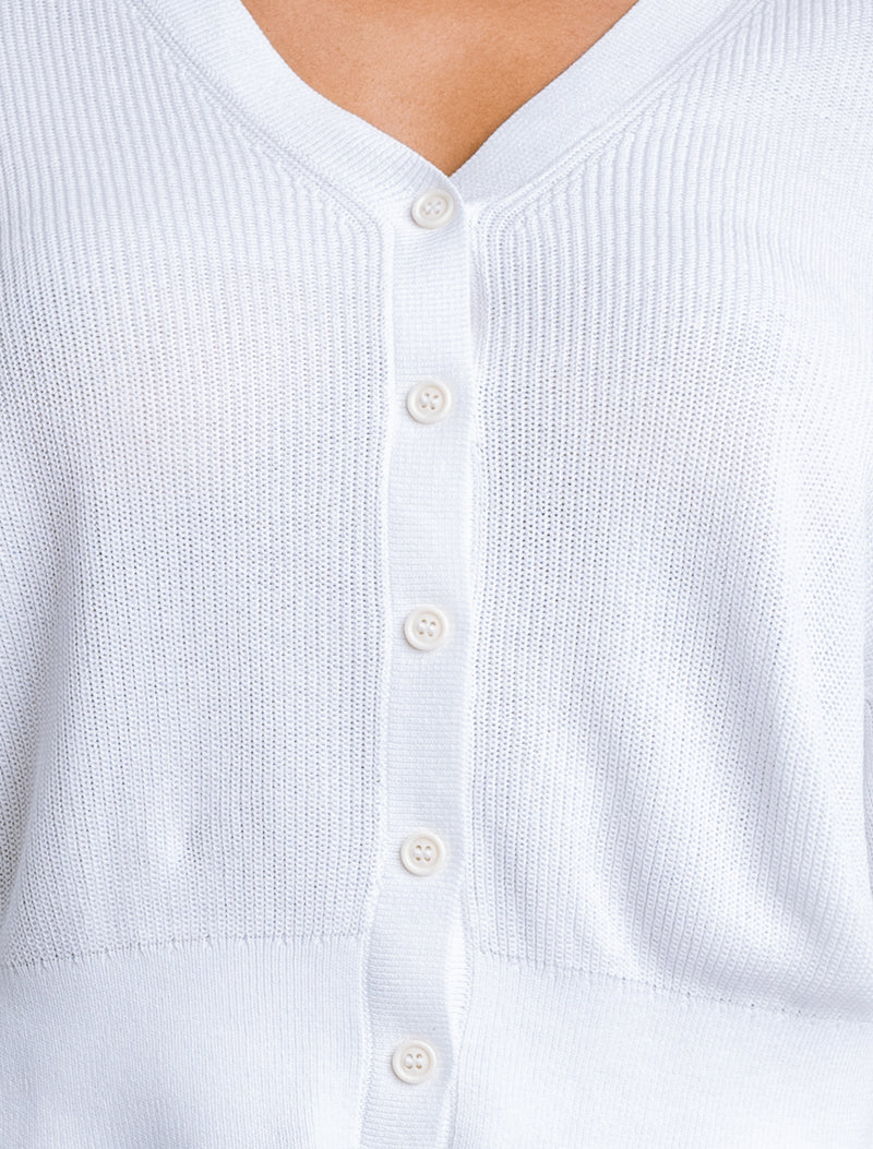 Misu Cardigan in white by Kerisma