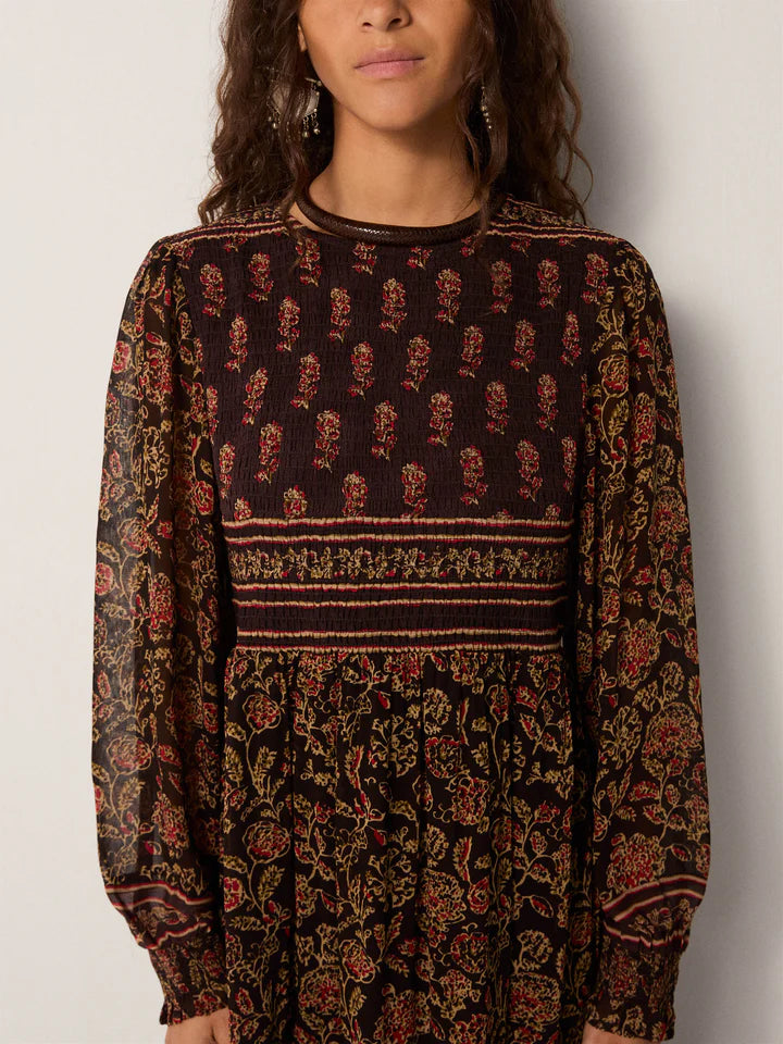 Andrea Maxi Dress in artemisia anguria by Maison Hotel