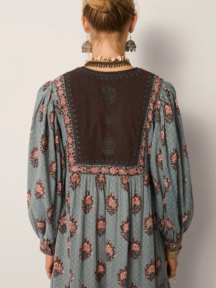 Allegra Dress in cerulean mist by Maison Hotel
