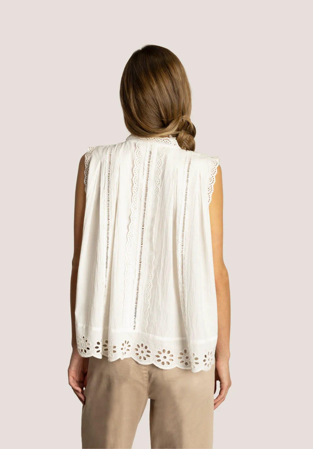 Malia Top in White by Dylan