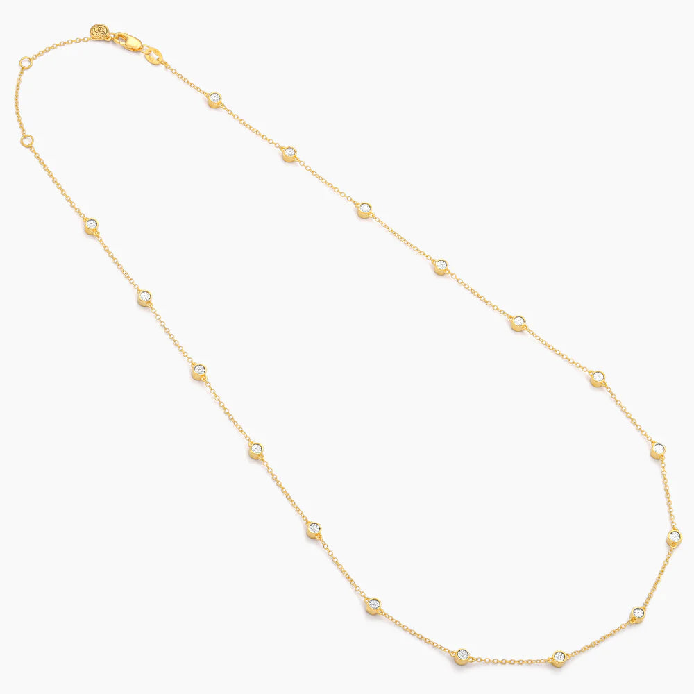 In the Loop Chain Necklace in gold by Ella Stein