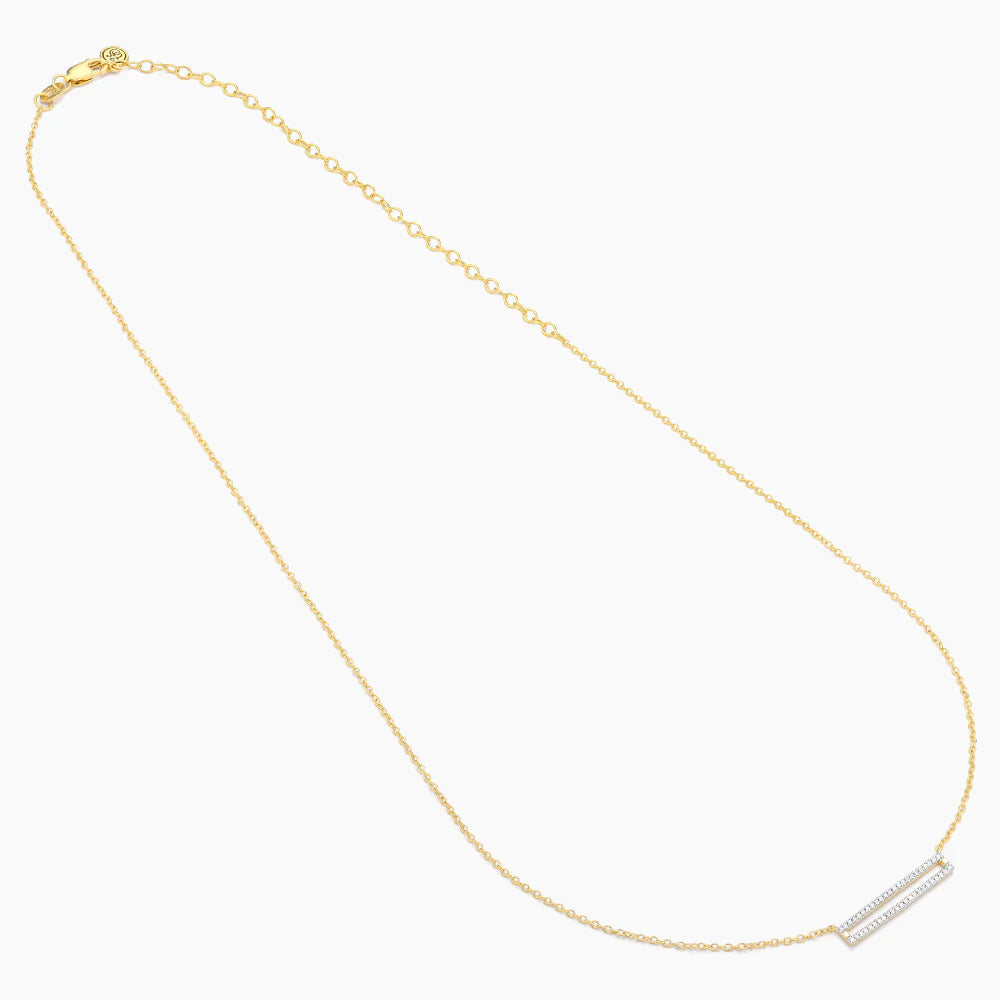 Set the Bar Pendant Necklace in gold by Ella Stein