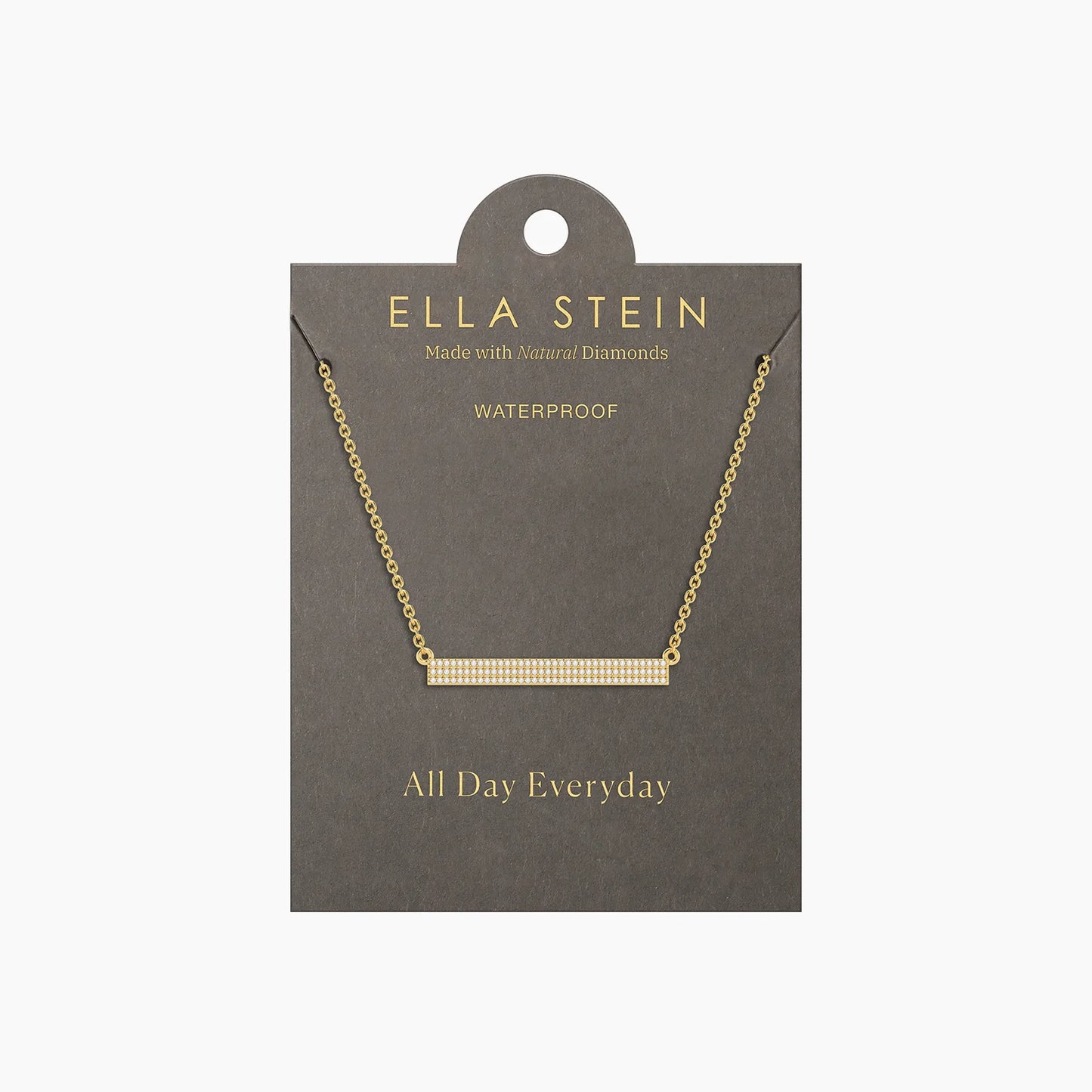 Tell Me Straight Pendant Necklace in gold by Ella Stein