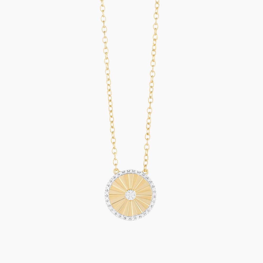 Circleburst Pendant Necklace in gold by Ella Stein