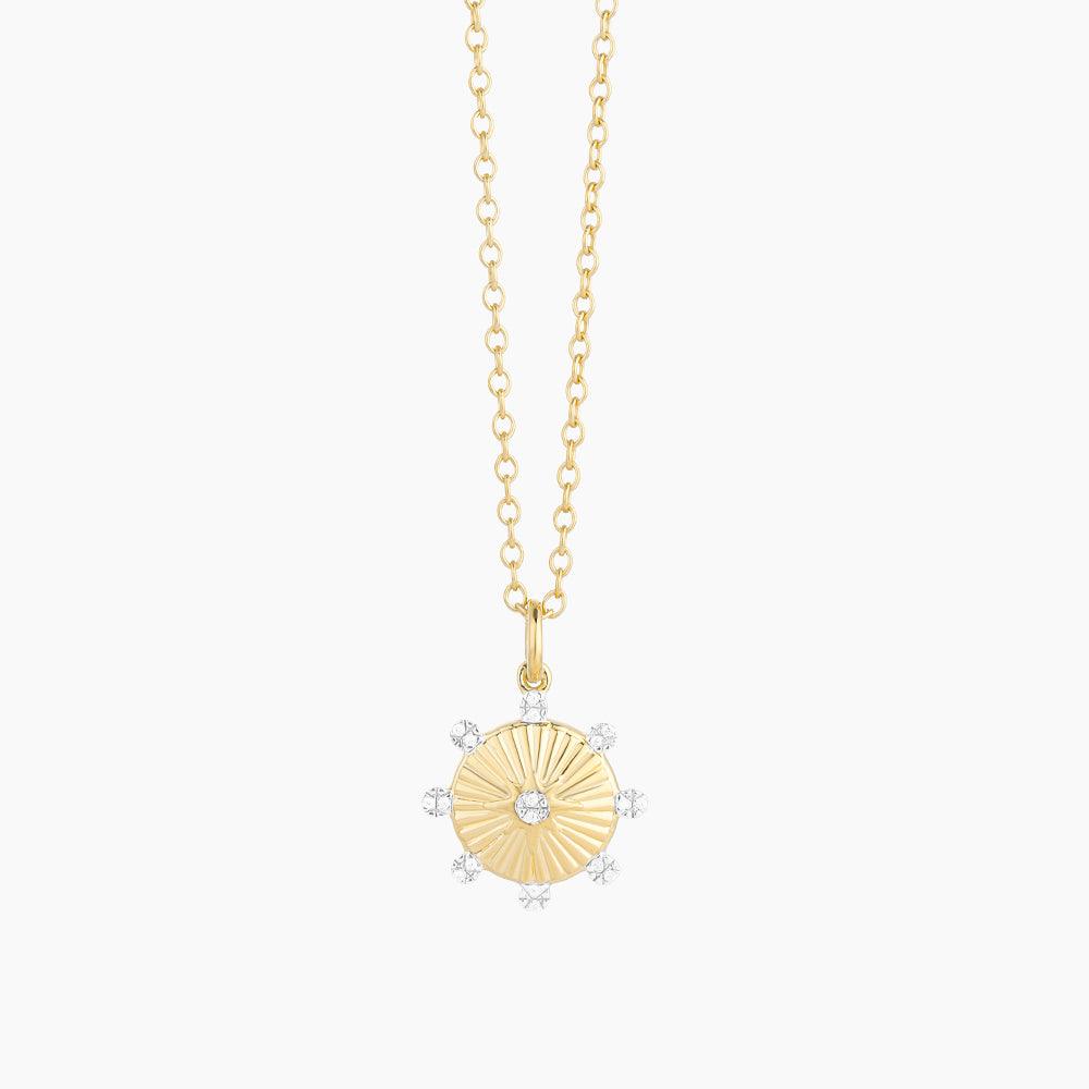 Circle of Life Pendant Necklace in gold by Ella Stein