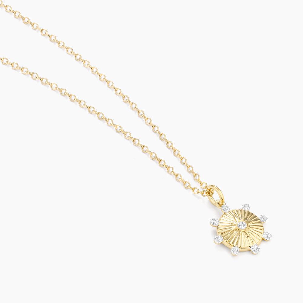Circle of Life Pendant Necklace in gold by Ella Stein