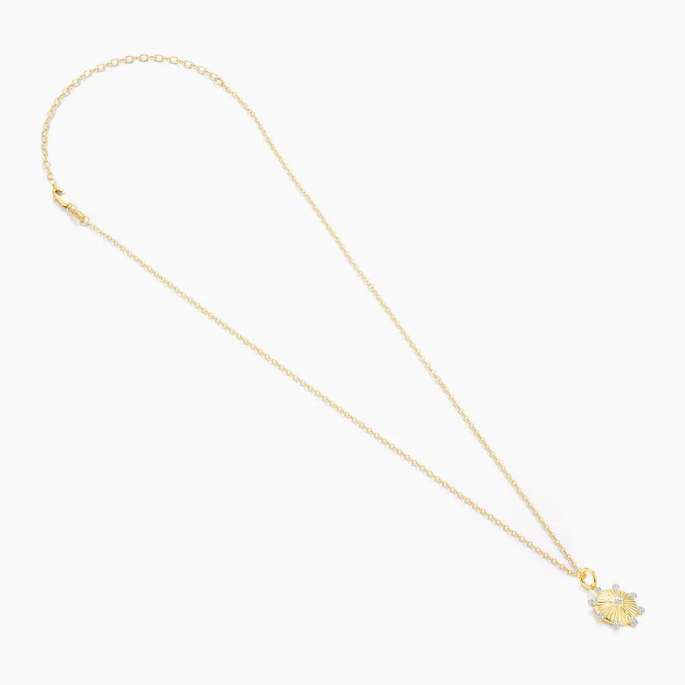 Circle of Life Pendant Necklace in gold by Ella Stein