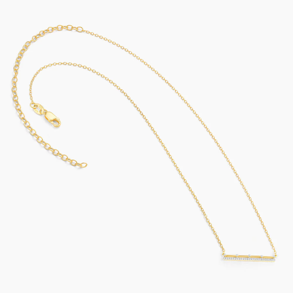 Hold The Bar High Pendant Necklace in gold by Ella Stein