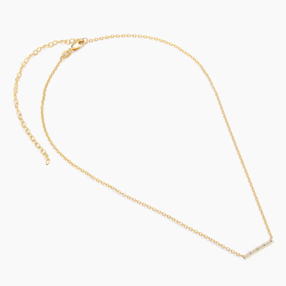 Hold The Bar High Pendant Necklace in gold by Ella Stein