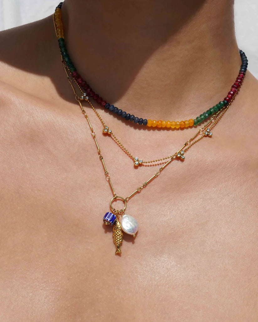 Trikala Necklace in gold by Kozakh