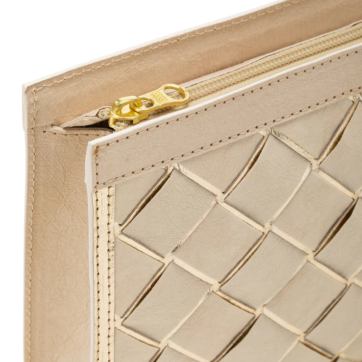 Olimpia Woven Crossbody Bag in cashmere by Uashmama