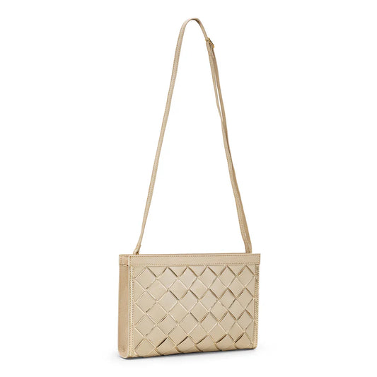 Olimpia Woven Crossbody Bag in cashmere by Uashmama