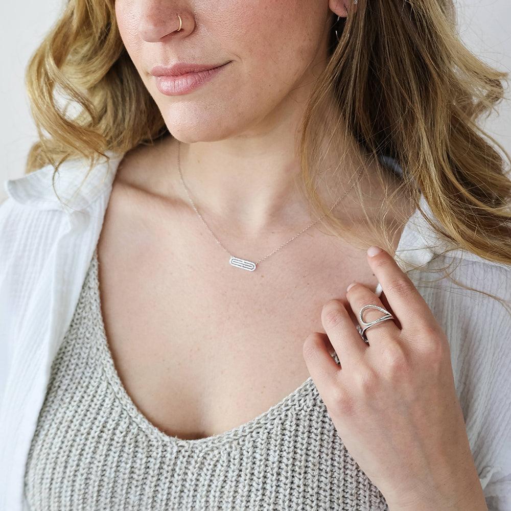 Well Coiled Pendant Necklace in gold by Ella Stein