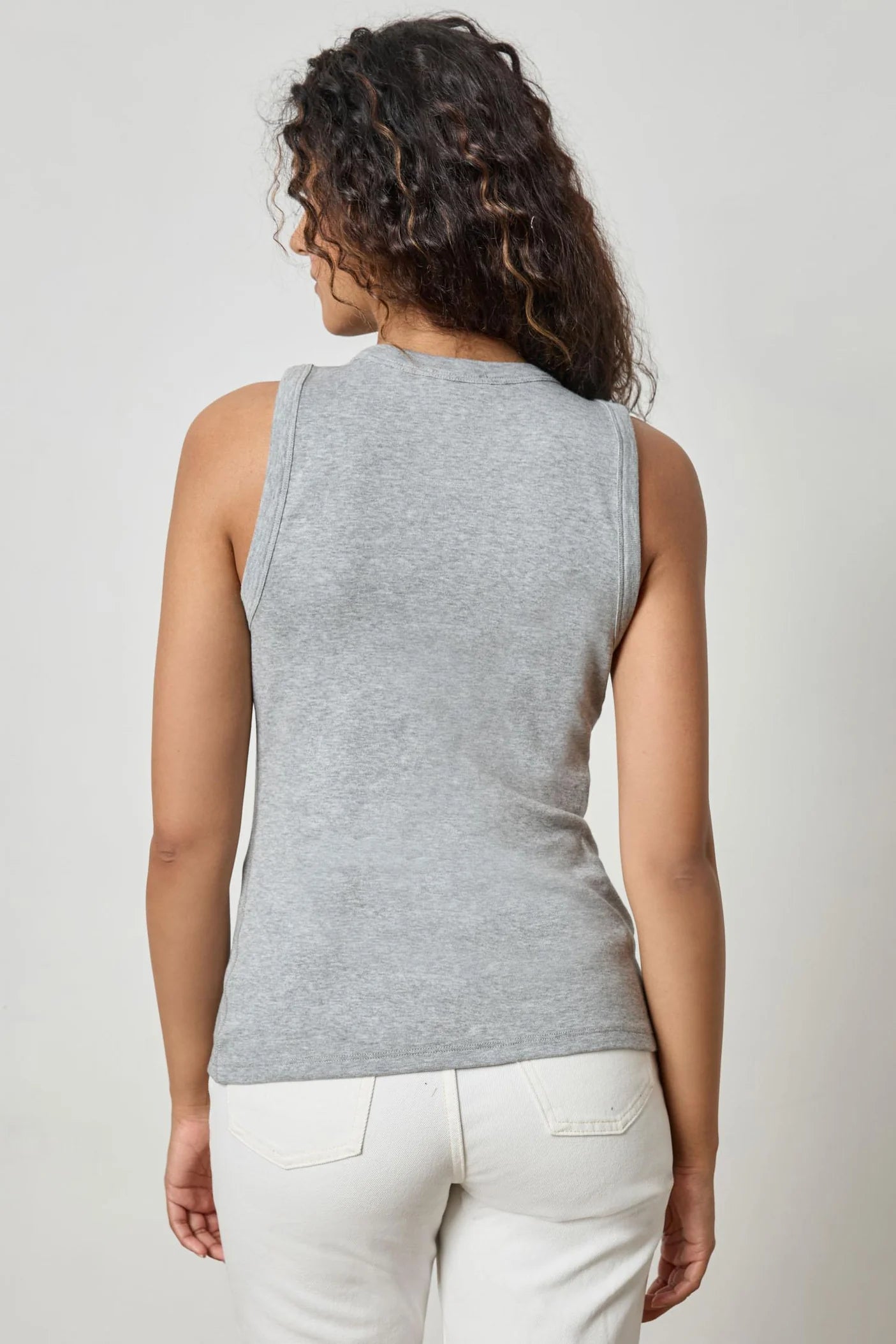 Jewel Tank in heather grey by Lilla P