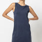 Seamed Tank Dress in navy by Lilla P