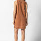 Side Button Canvas Dress in bronze by Lilla P